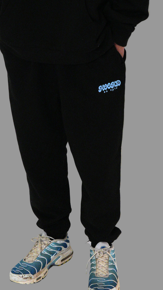Simes Men's Classic Trackpants - Black