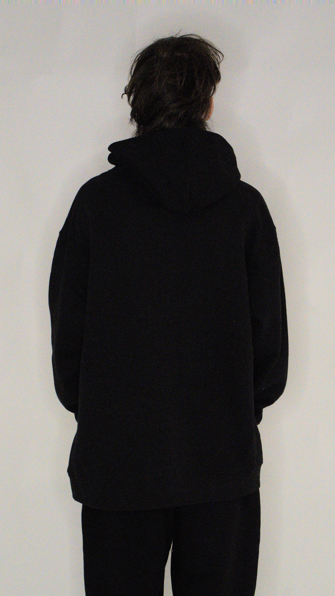 Simes Men's Relaxed Hoodie - Black