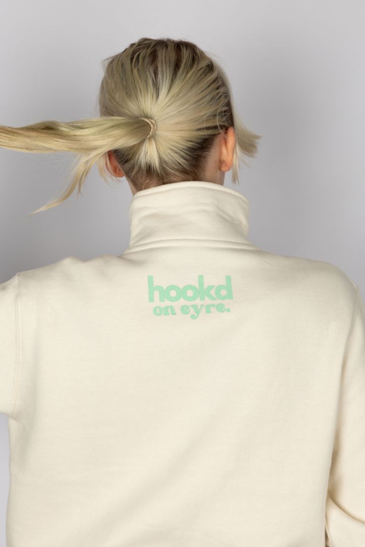 Moonlight Half Zip Crew - Ecru