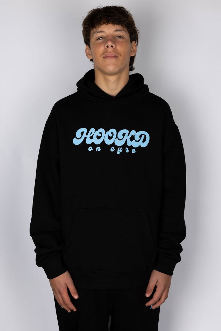 Simes Men's Relaxed Hoodie - Black