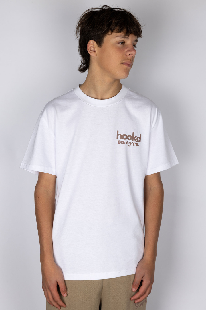 Hookd Box Tee - White
