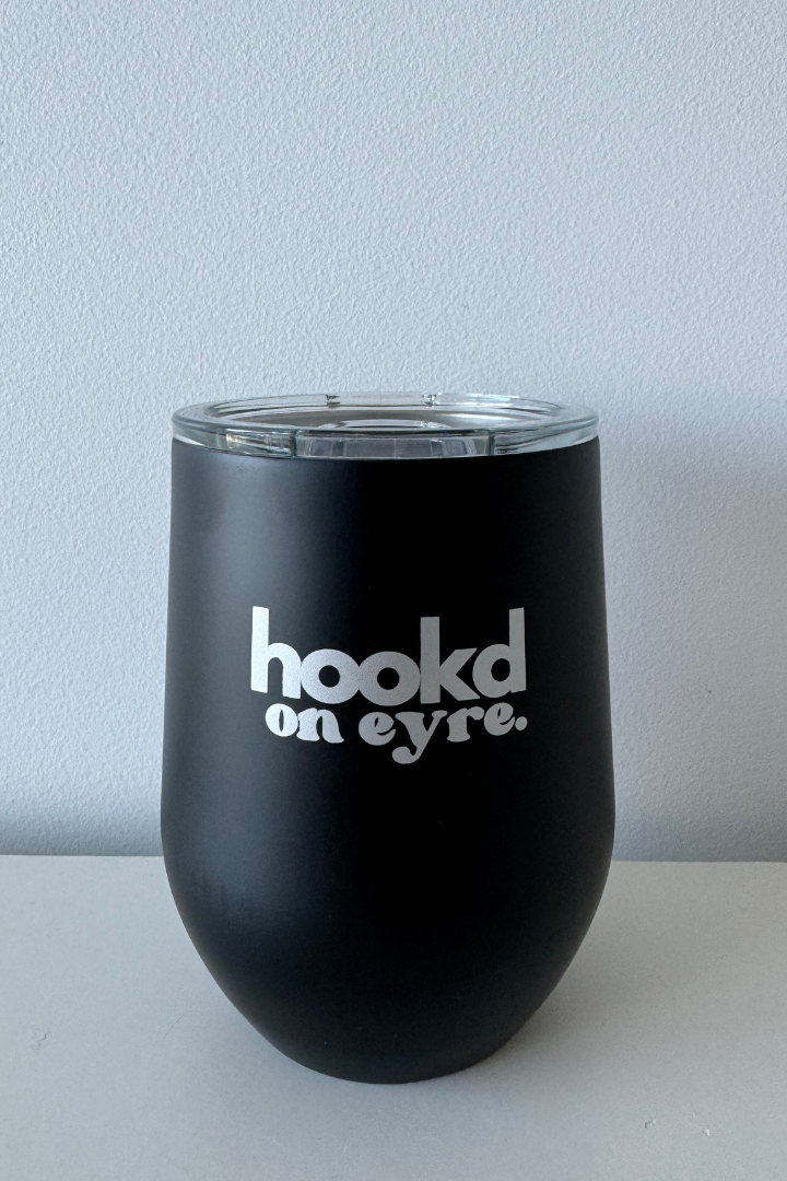 Hookd Mirror Finished Insulated 350ml S/S Mug - Black