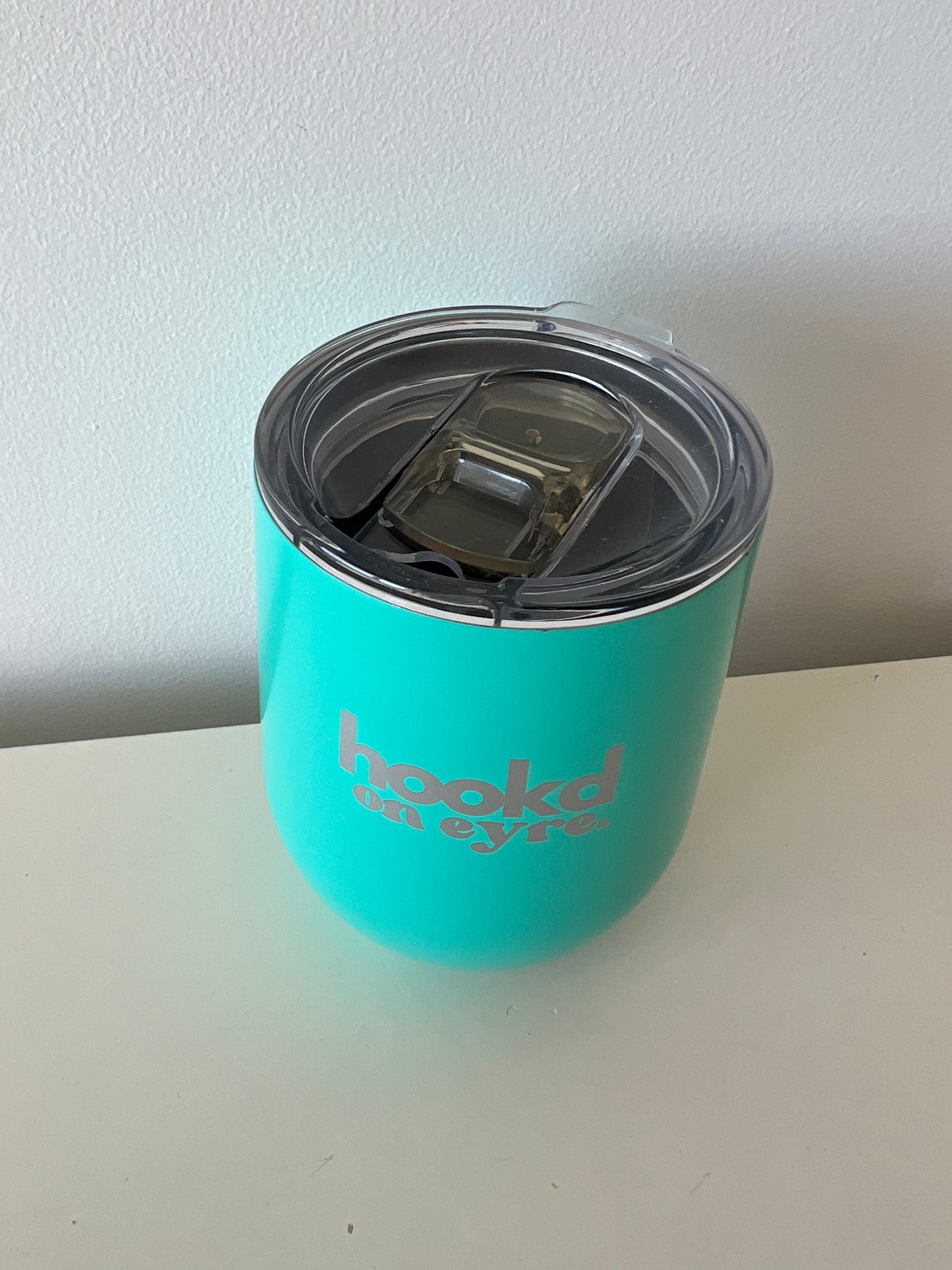 Hookd Mirror Finished Insulated 350ml S/S Mug - Aqua