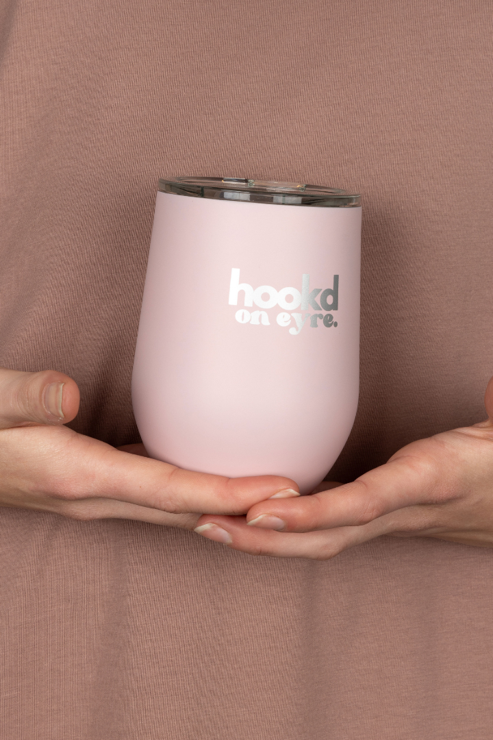 Hookd Mirror Finished Insulated 350ml S/S Mug - Pink
