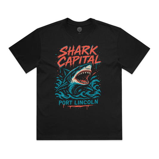 Hooked Shark Capital Tee – Port Lincoln Edition