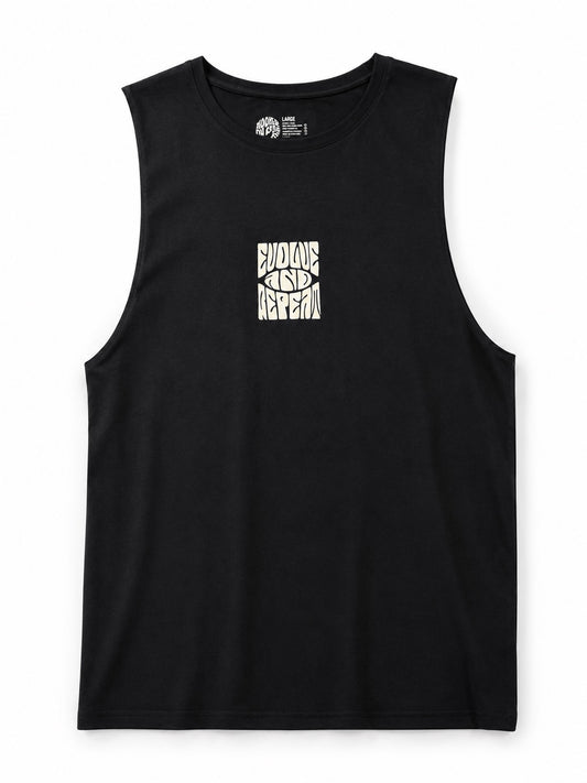 EVOLVE AND REPEAT Tank Black
