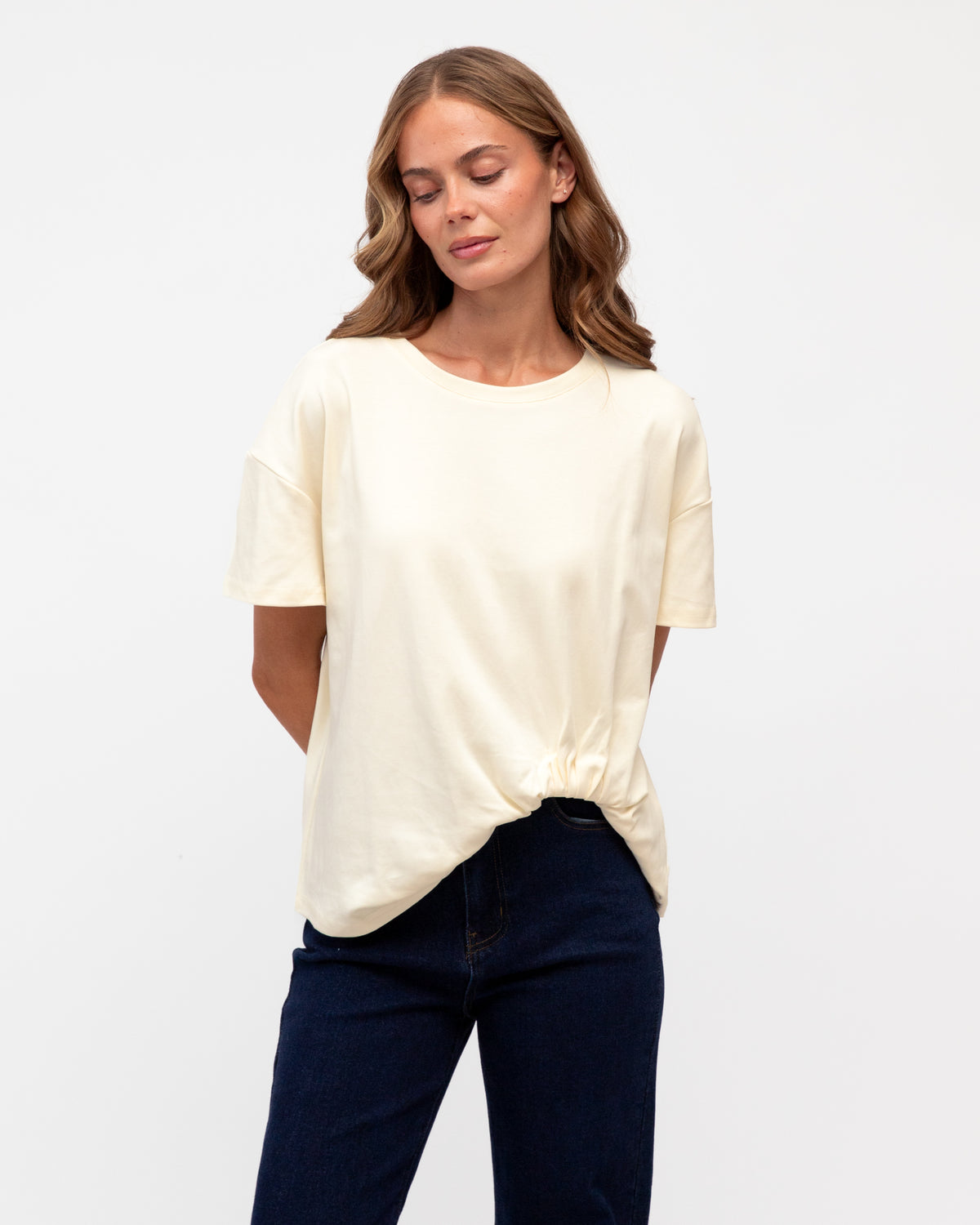 Easy Tuck Tee Cream