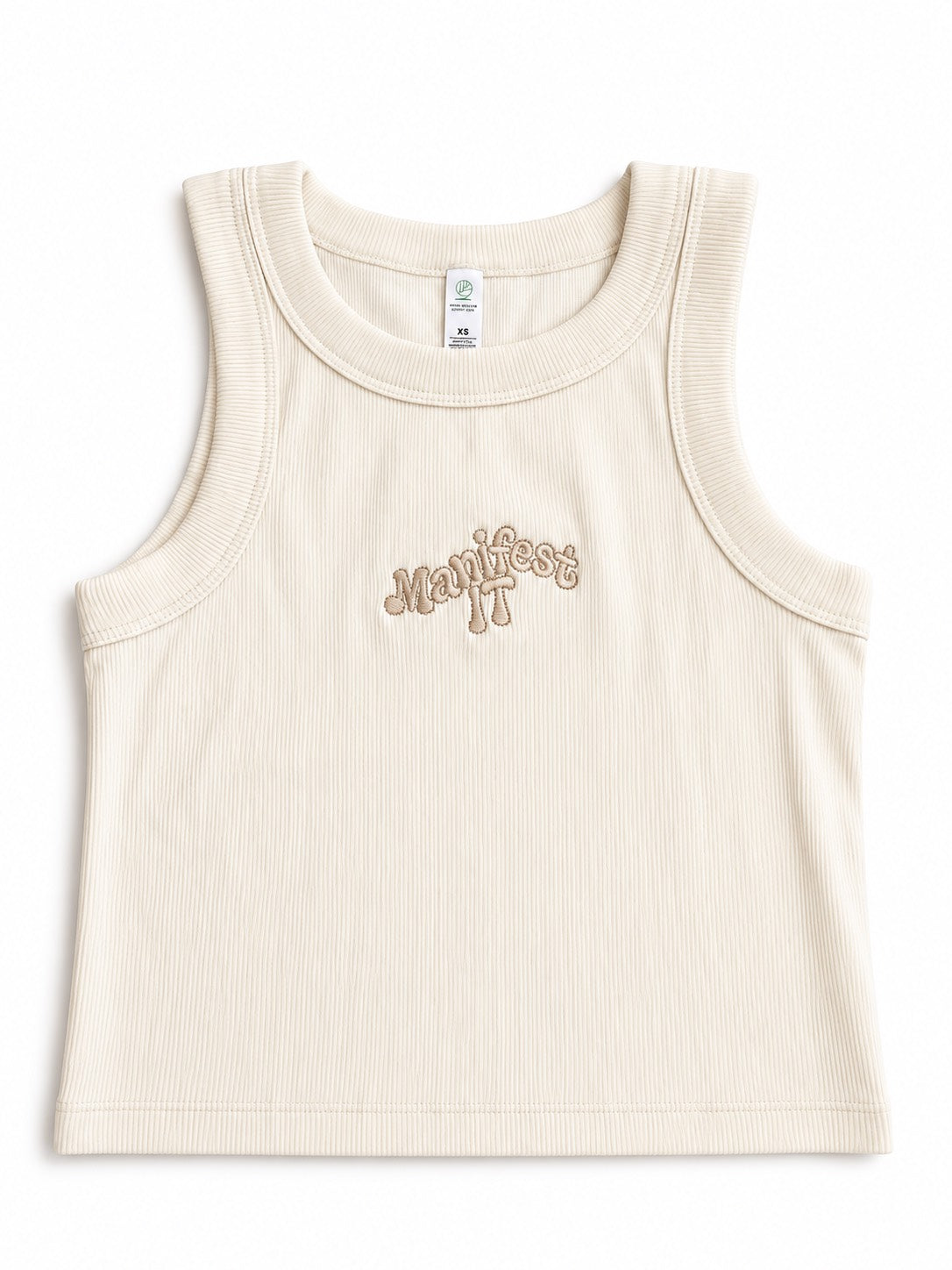 MANIFEST IT Organic Crop Ribbed ECRU