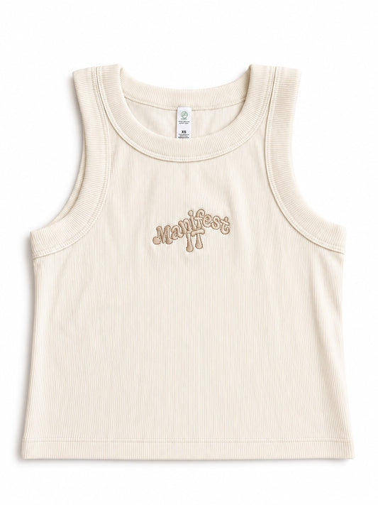MANIFEST IT Organic Crop Ribbed ECRU